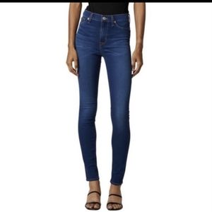 Hudson Blair High Rise Super Skinny Blue Jeans